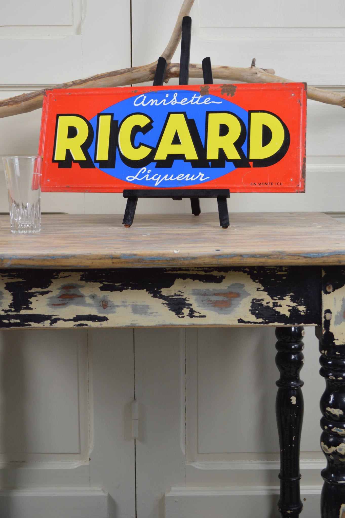 Plaque émaillée vintage marque Ricard – chauvequiveut